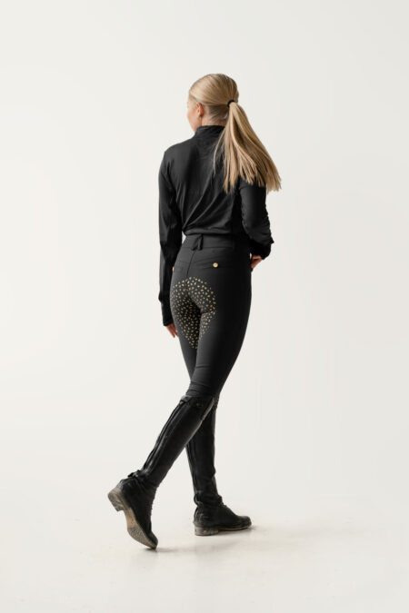 Pantalones Pomme Nellie Bling Gold, Black