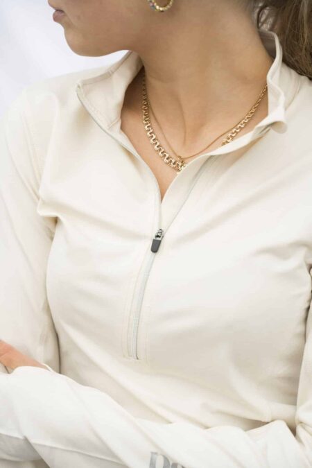 Pomme Paris - Cremallera suave, color blanco