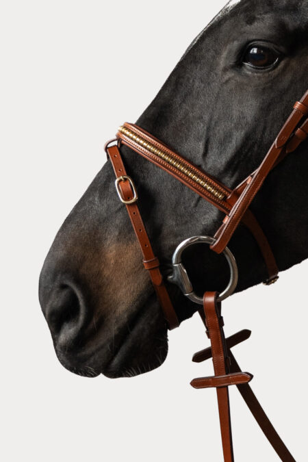 Amiko Noseband Clincher, Cognac