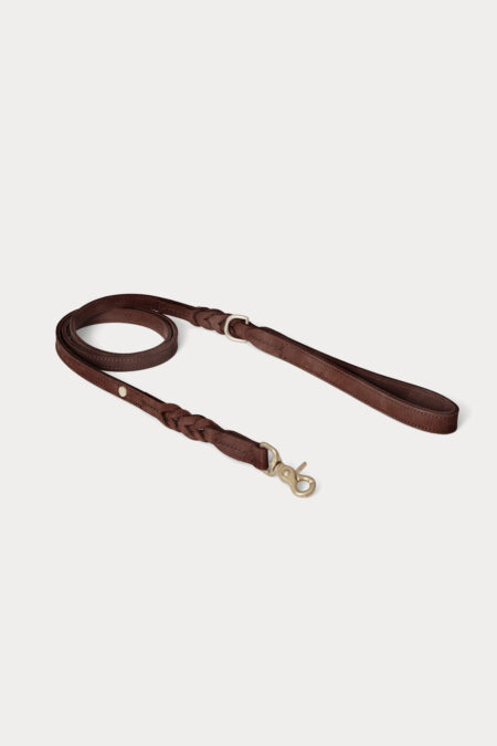 Denjo Hunde, Hundekabel Stockholm Leder Dark Choco 155 cm