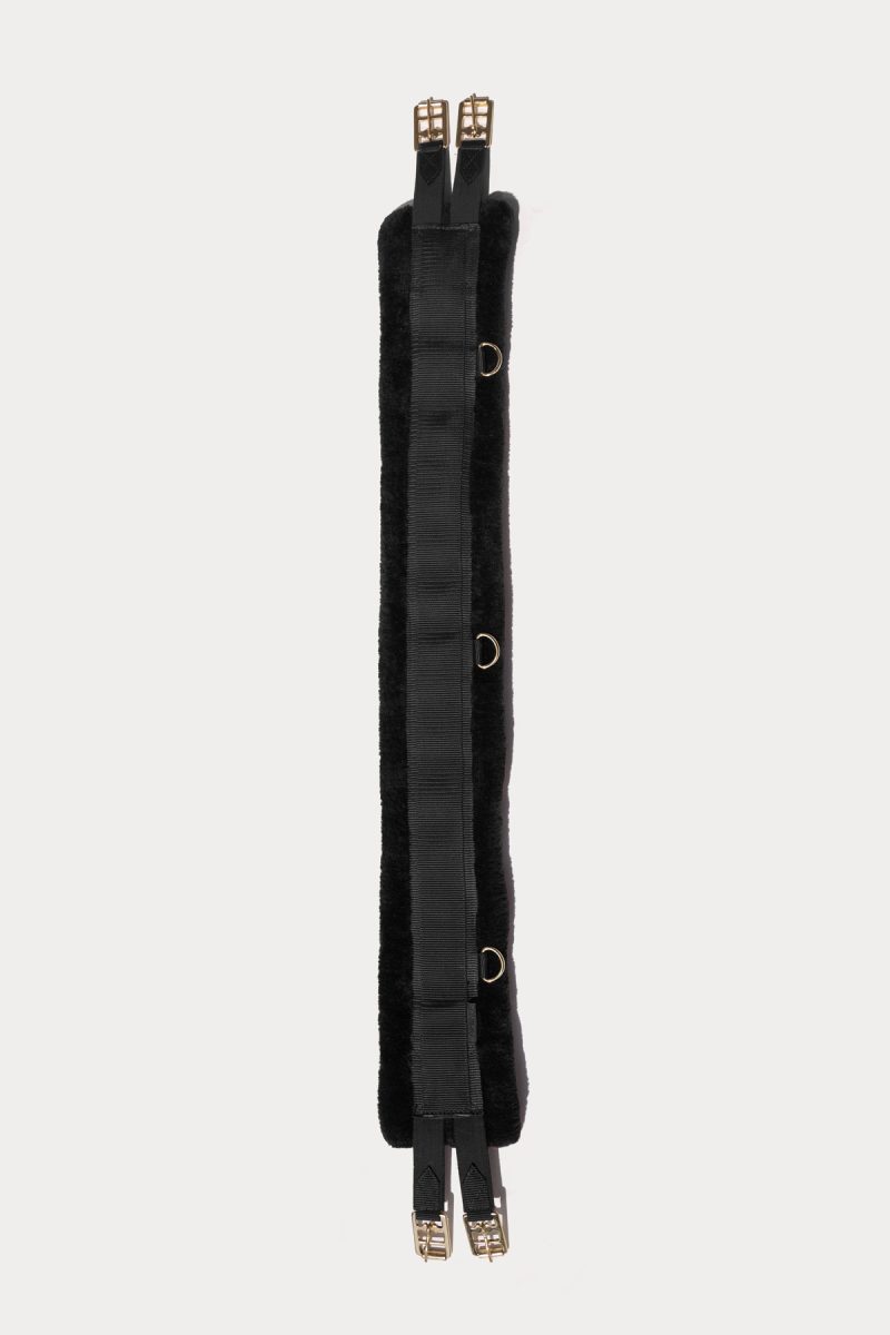 Amiko Essential Allround Girth Fur, Black with Black Fur