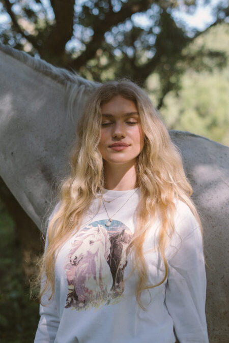 Pomme Madison Tee Long Sleeve, weiß