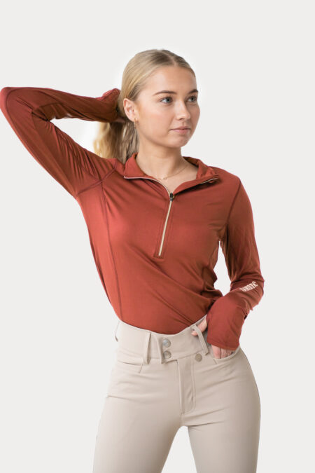 Pomme Paris Soft Zip, color rojizo tostado