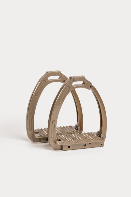 Amiko magnetische veiligheidsstijgbeugels, aluminium bovenopening, goud