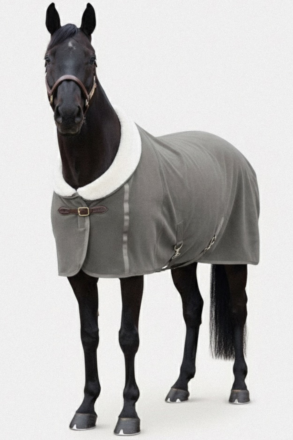 Amiko Essential Showrug with Fur, Grey