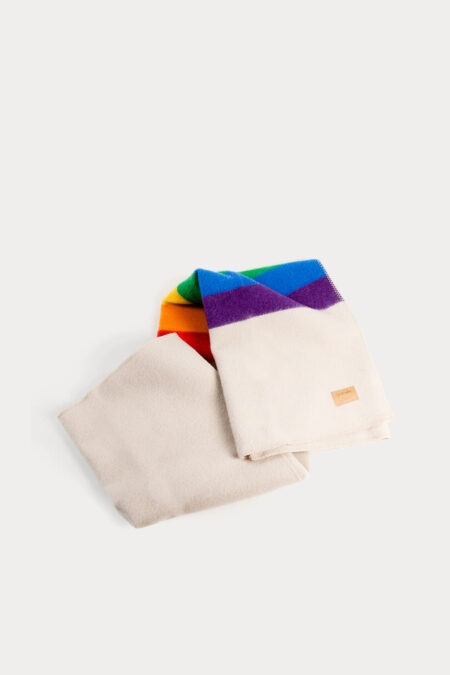 Get The Gallop Rainbow Wool Blanket