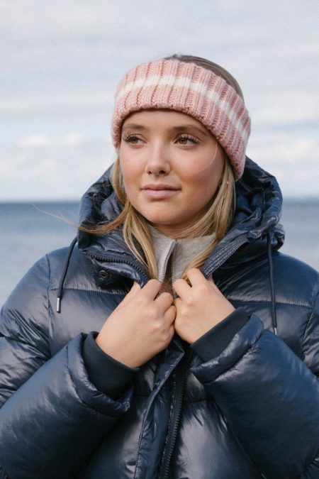 Pomme Lily Stirnband, Pink/Creme