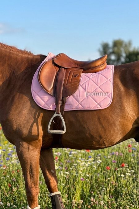 Pomme Saddle Pad Jump, Light Pink/Beige