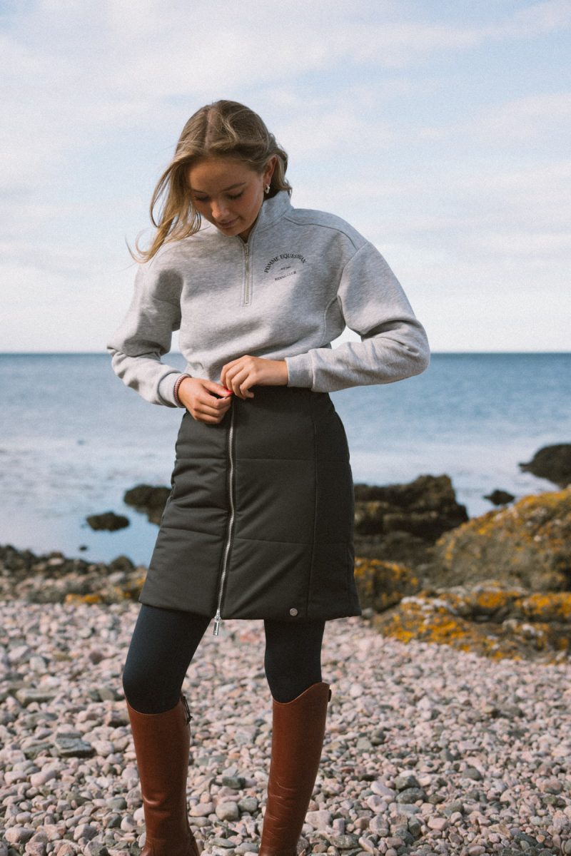 Pomme Poppy Thermal Skirt, Black