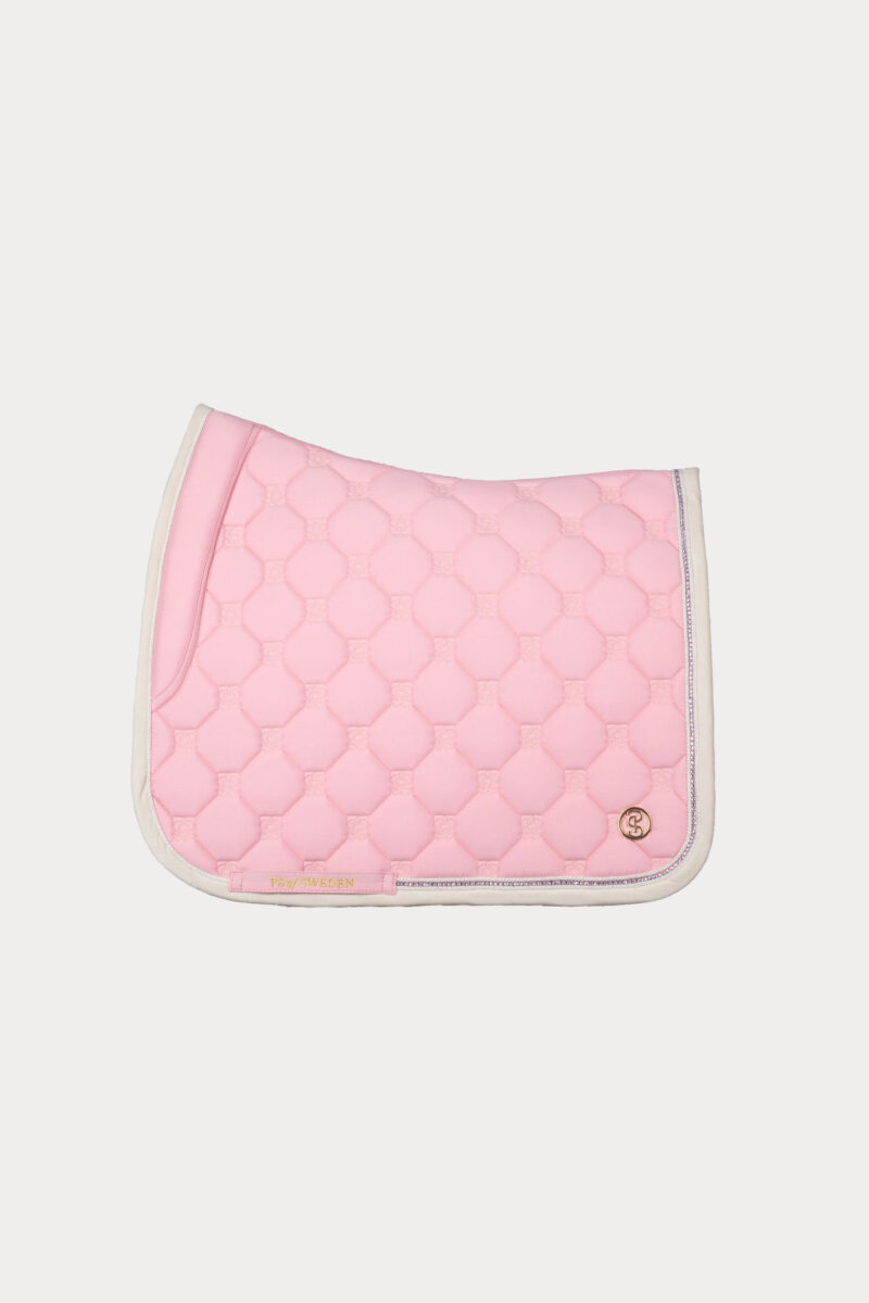 PS of Sweden, Dressage Saddle Pad Vintage Monogram, Hortensia Pink