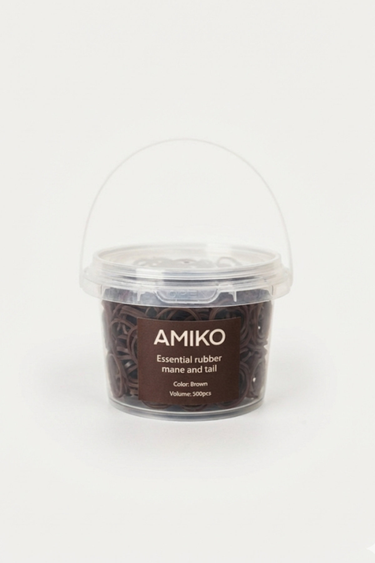 Amiko Mane & Tail Rubber Bands, Brown