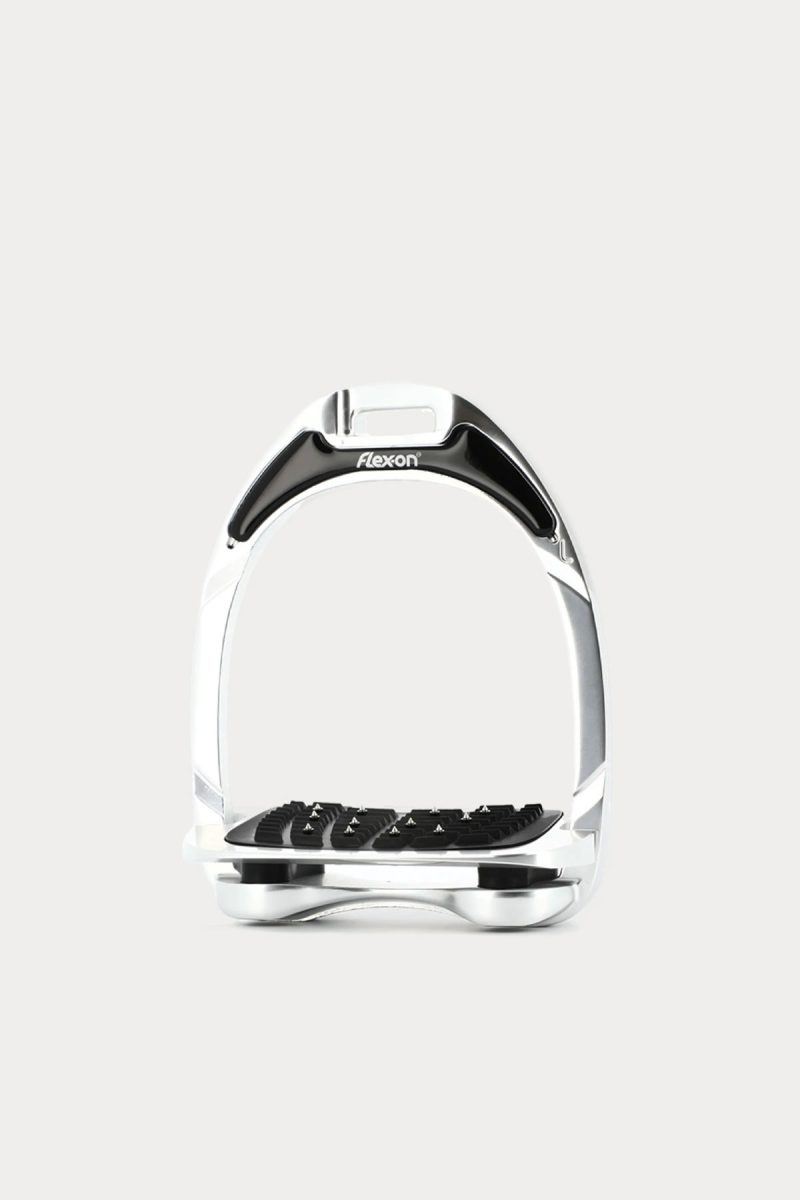 Flex-On, Stirrup Aluminium Inclined Ultra-Grip, Aluminium/ Black
