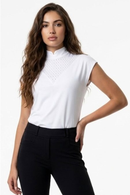 Ps of Sweden, Dahlia mouwloze wedstrijdtop, wit