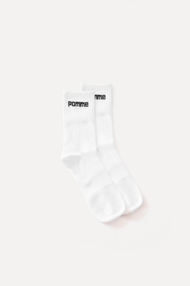 Pomme, Lisa Tube Sock, White