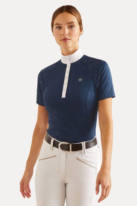 Ariat, Showstopper 3.0 Turniershirt, Marineblau