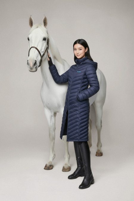 Pomme, Ingrid Jacke lang, Marineblau