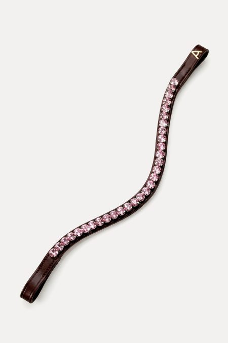 Amiko Frontriem Crystal Baby Pink Bent, Havana Brown