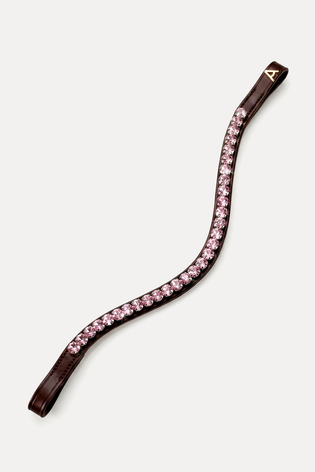 Amiko Browband Crystal Baby Pink Bent, Havana Brown
