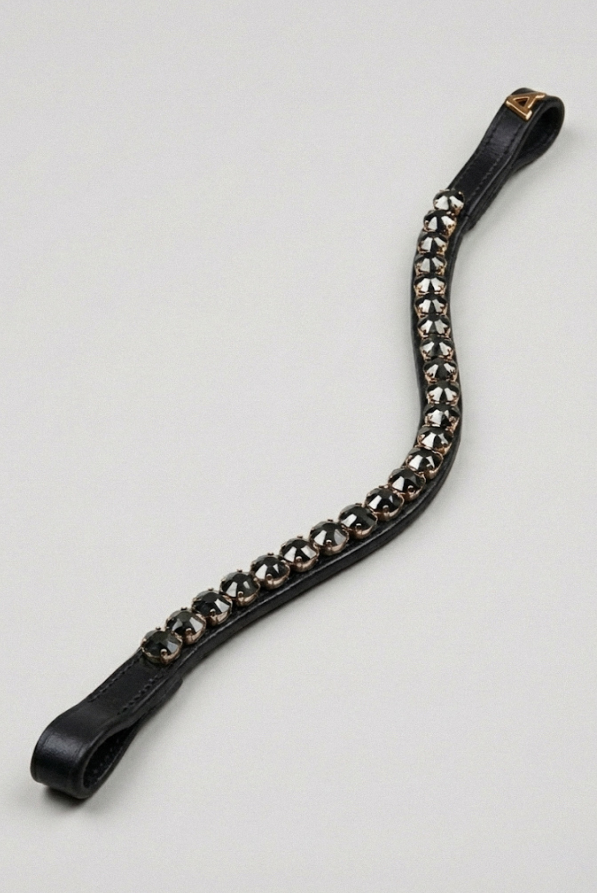 Amiko Browband Crystal Grey Bent, Black