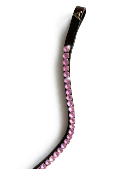 Amiko Frontriem Crystal Bright Pink Bent, Havana Brown