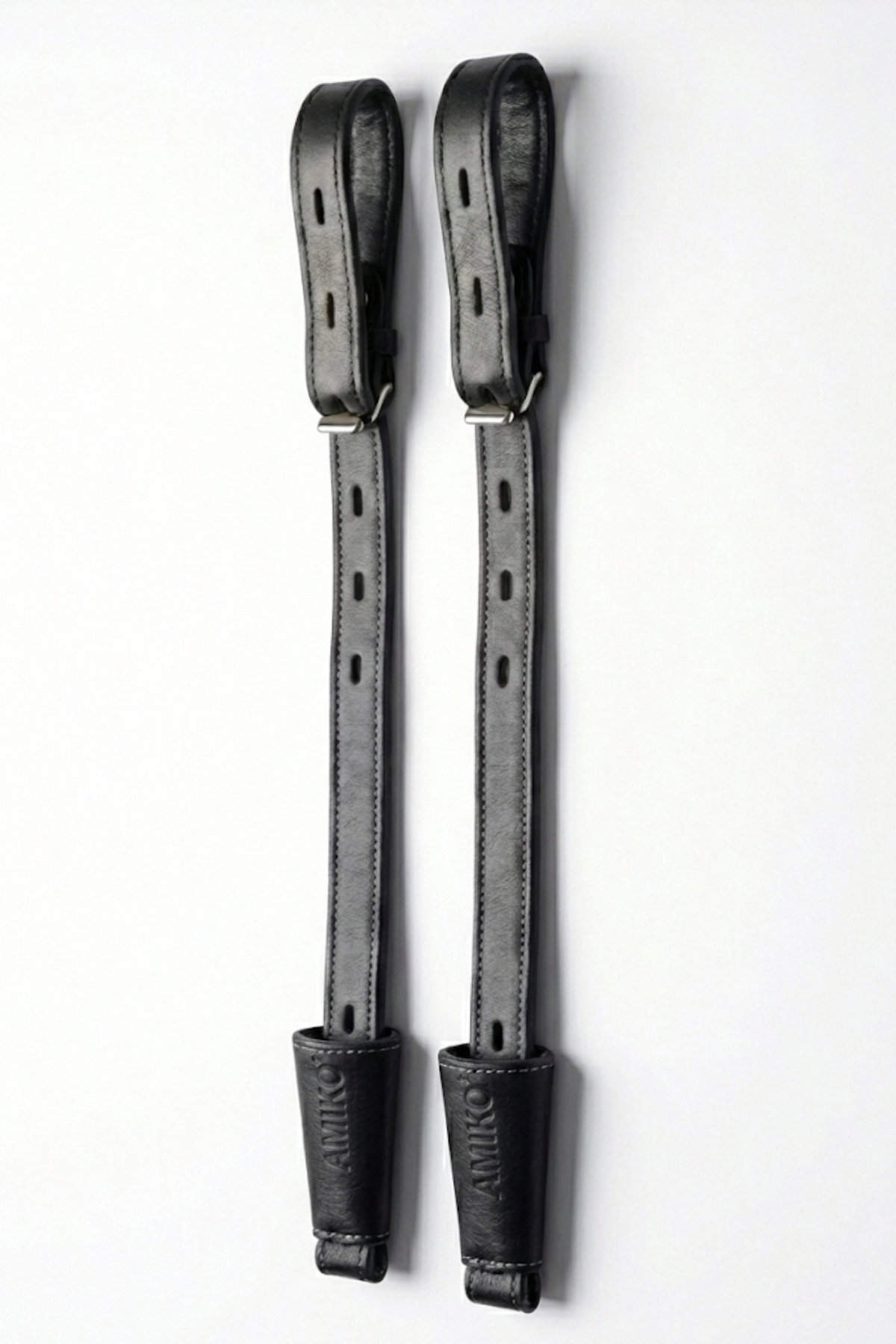 Amiko Stirrup Leather Dressage, Black