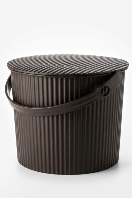 Amiko Bucket with Lid, Brown