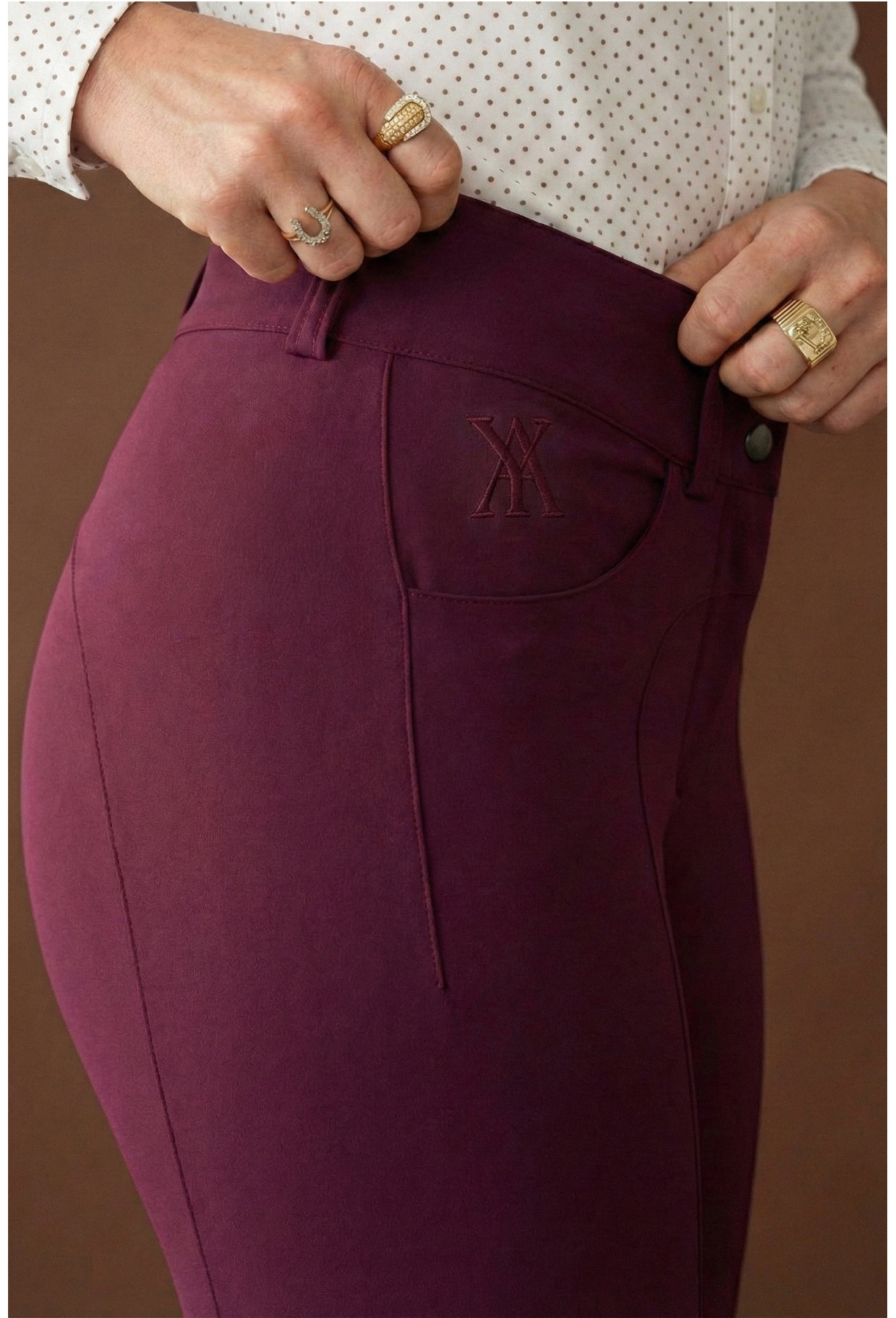 Yagya, Compression Performance Breeches, Burgundy