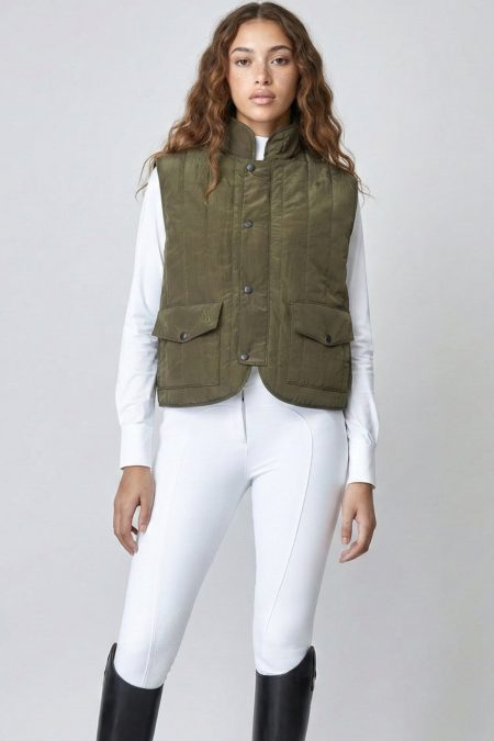 Yagya, gilet d'équitation matelassé, vert