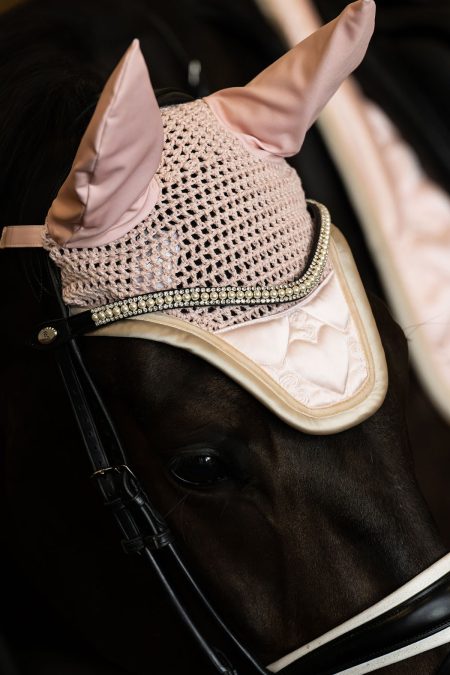 PS Of Sweden, Ohrenhaube mit gestepptem Herz, zartrosa