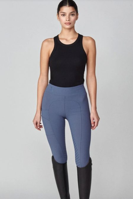 Yagya, Compression Pull-On Breeches, Slate Blue