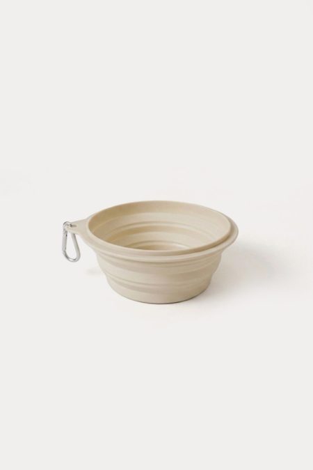 Amiko Dog Foldable Bowl, Creme